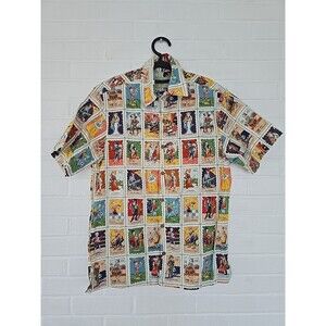 Sayulita Shirt Company Cartas Marcadas Cotton Shirt Size S